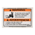 McNeilus 0214514 – Sign, Safe, Warn, Main 90� Stowed