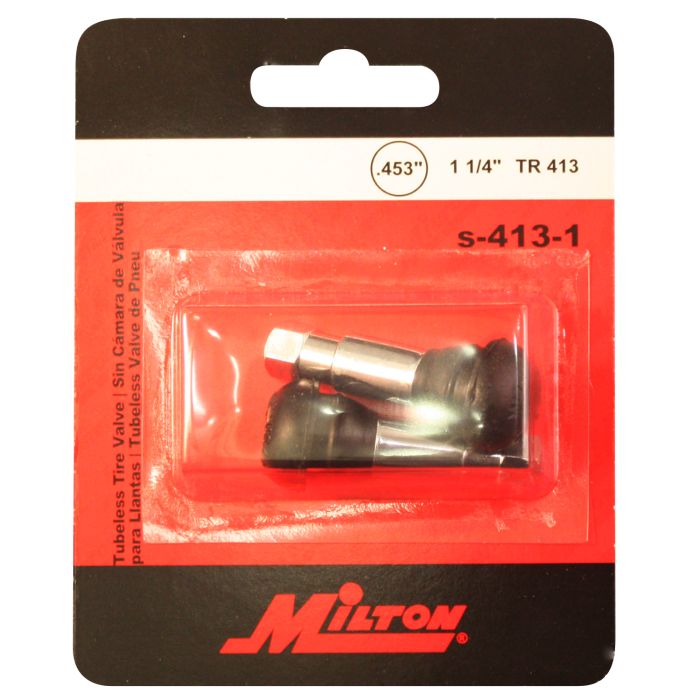 1 1/4" Chrome Tubeless Tire Valve packaged