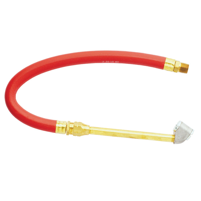 12" Bayonet Inflator Gauge Hose Whip Replacement Dual truck Tire Chuck Head