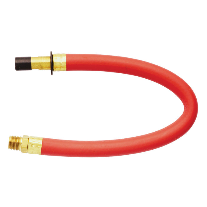 12" Bayonet Inflator Gauge Hose Whip Replacement Straight Chuck Head