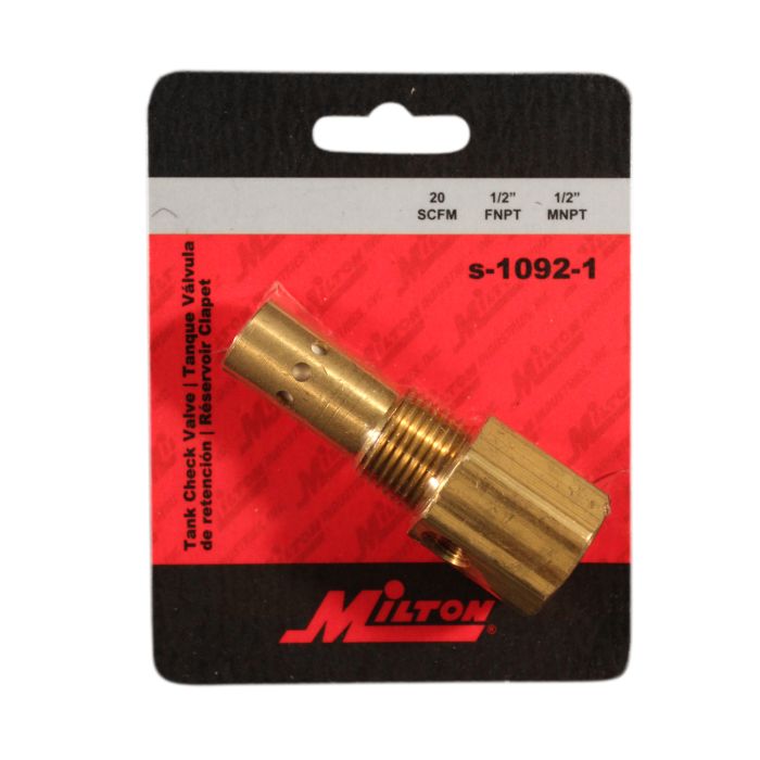 1/2" NPT Compressor Tank Check Valve packaged