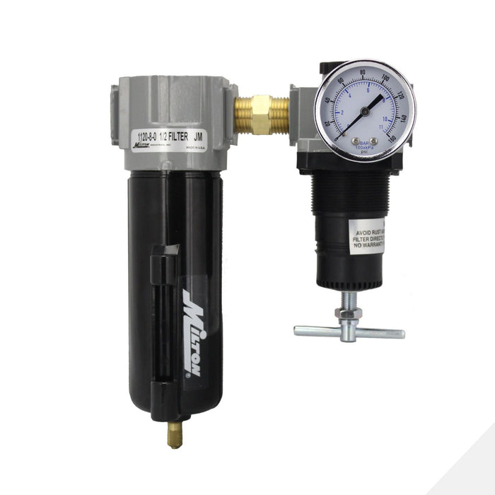 1/2" NPT Deluxe Metal FR Duo Air Filter Regulator