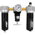 1/2" NPT Deluxe Polycarbonate FRL Trio