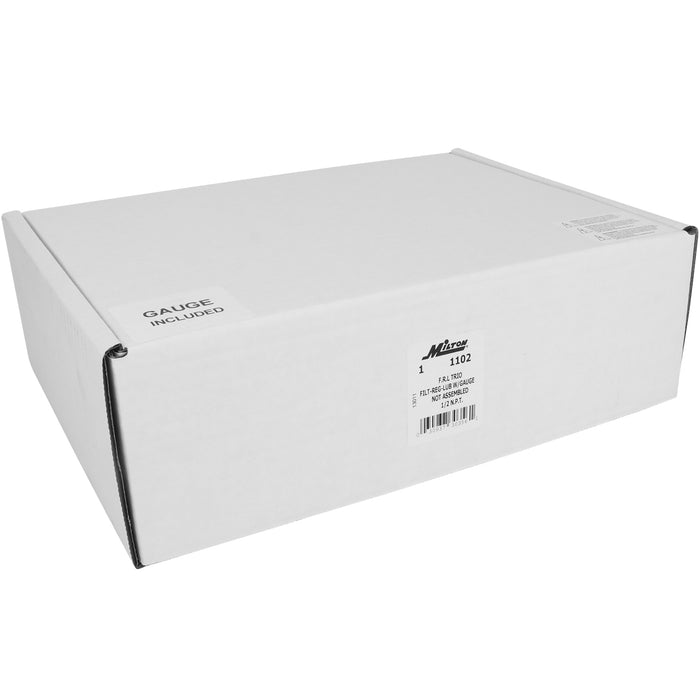 1/2" NPT Deluxe Polycarbonate FRL Trio