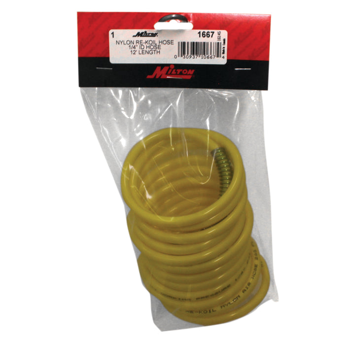 12' Rekoil Hose, 1/4" MNPT