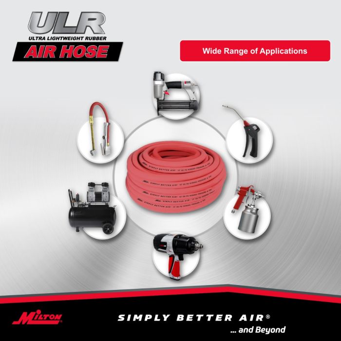 1/2" Ultra Lightweight Rubber Hose, 100' Bulk Hose w/ No Ends