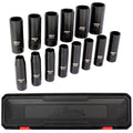 1300-SS-04 1/2" Drive Deep 3/8"-1-1/8" SAE Impact Socket Set (14-Piece)