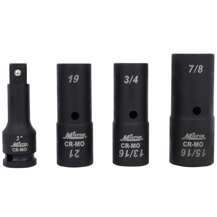 1300-SS-10 - 1/2 Dr. Deep Thin Wall Flip Socket Set, 4 pcs
