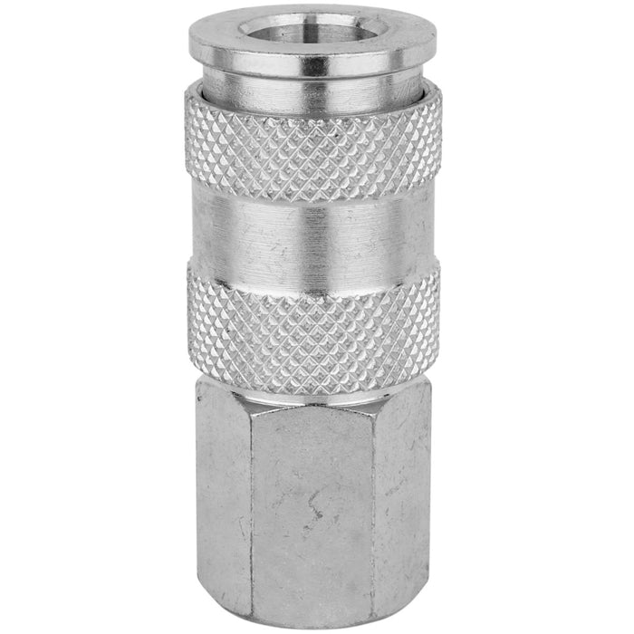 1/4" FNPT High Flow (V-Style) Quick-Connect Steel Coupler (Box of 10)