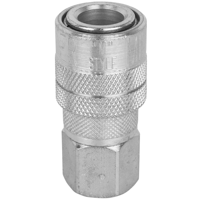 1/4" FNPT Quick-Connect Steel Coupler, Industrial Interchange (M-STYLE®)