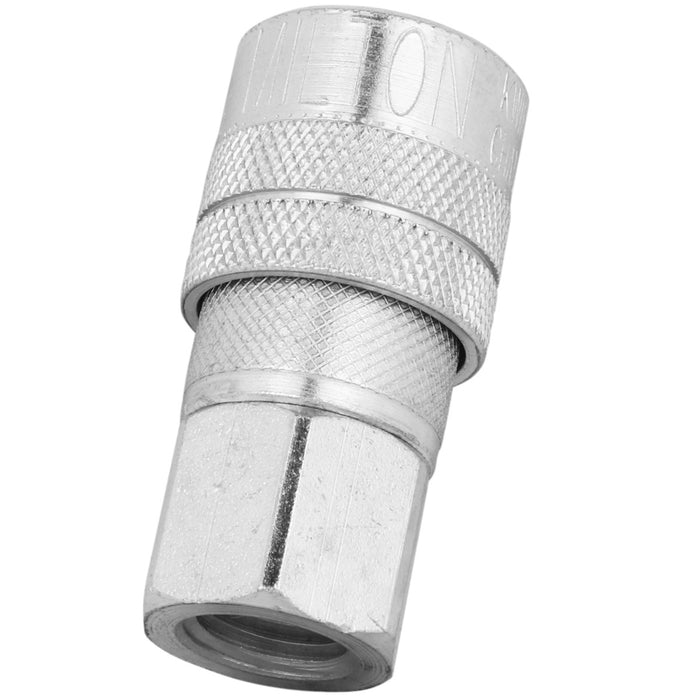 1/4" FNPT Quick-Connect Steel Coupler, Industrial Interchange (M-STYLE®)