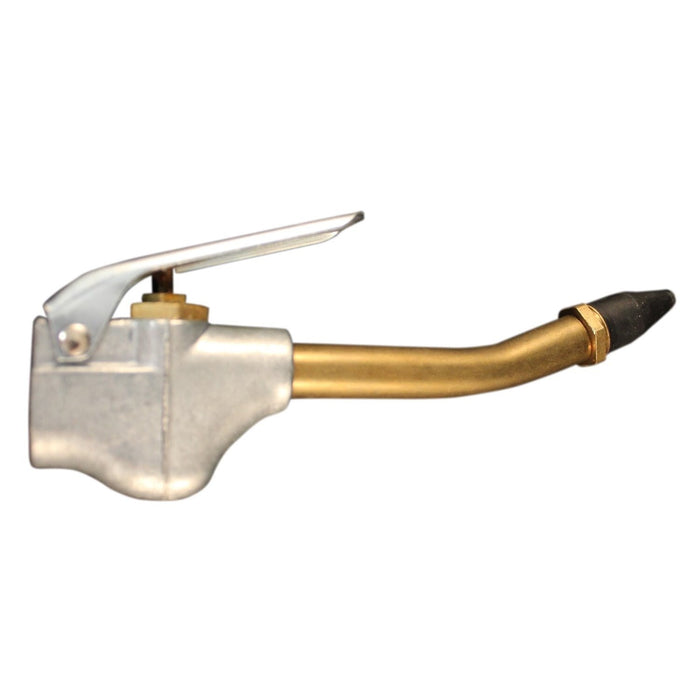 1/4" Lever-Style Pneumatic Blow Gun with 4" Bent Nozzle