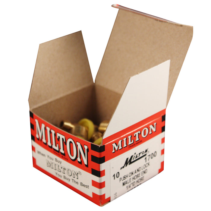 1/4" MNPT 1/4" ID Push-on and Lock Fitting (Box of 10)