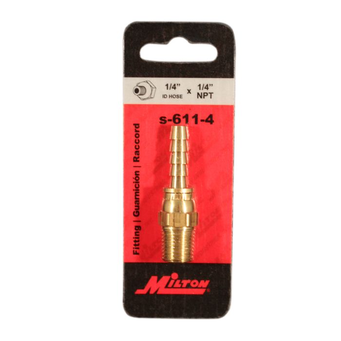1/4" MNPT 1/4" ID Swivel Hose End Fitting