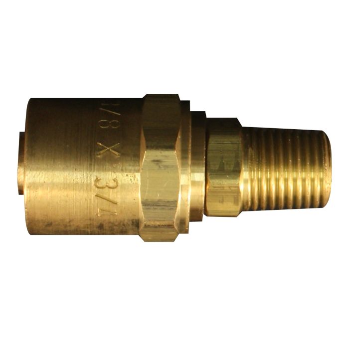1/4" MNPT 3/4" OD Reusable Hose End Fitting