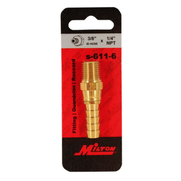 1/4" MNPT 3/8" ID Swivel Hose End Fitting