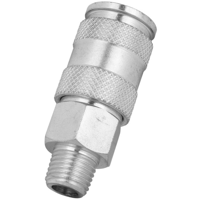 1/4" MNPT High Flow (V-Style) Quick-Connect Steel Coupler (Box of 10)