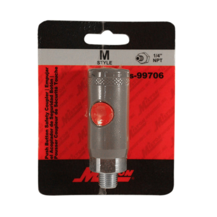 1/4" MNPT M-STYLE® Safety Coupler