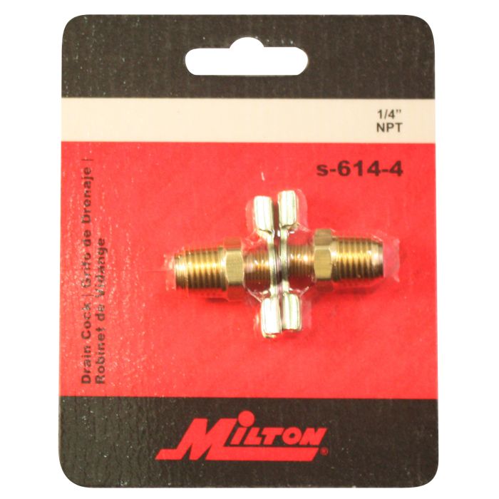 1/4" NPT Brass Compressor Tank Drain Cock