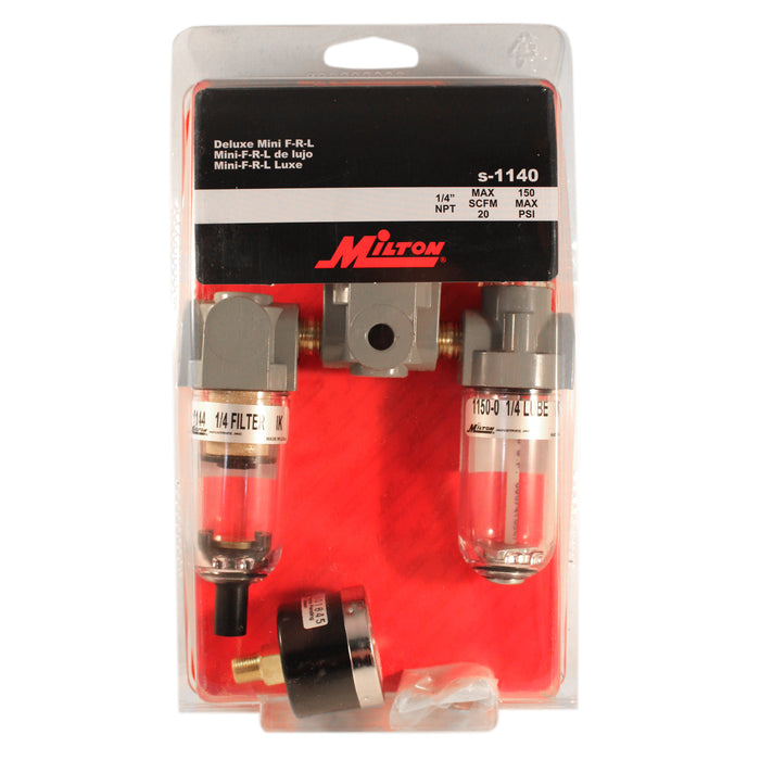 1/4" NPT Deluxe FRL Trio