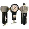 1/4" NPT Deluxe Metal FRL Trio