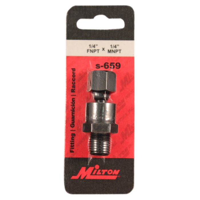 1/4" NPT Full-Swivel Air Hose End Fitting