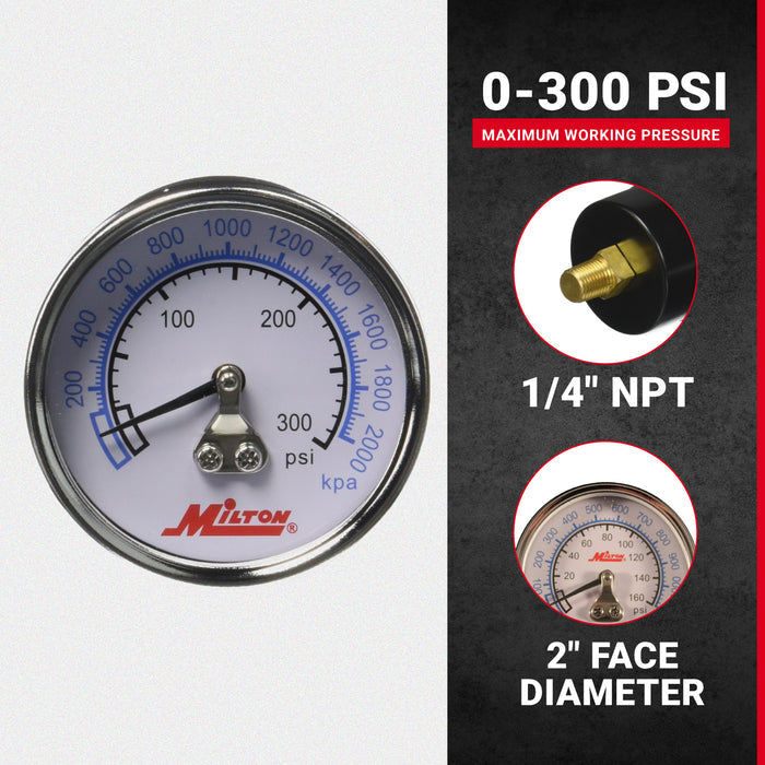 1/4" NPT High Pressure Dial Gauge