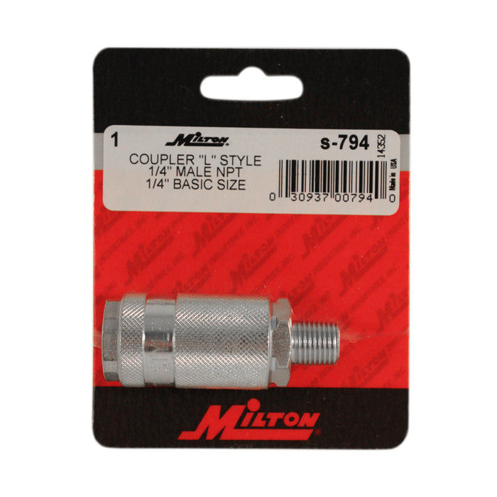 1/4" NPT L-Style Coupler