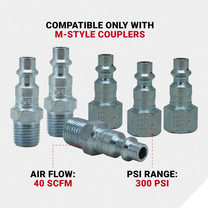 1/4" NPT M-STYLE® Coupler and Plug Kit (7-Piece)