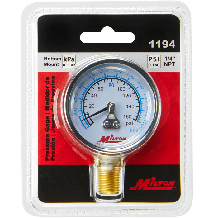 1/4" NPT Pressure Dial Gauge