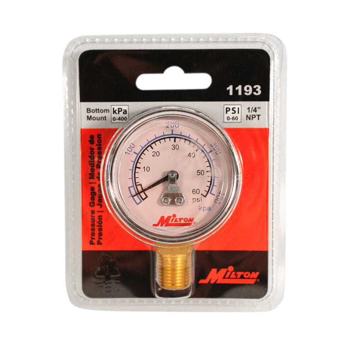 1/4" NPT Pressure Dial Gauge