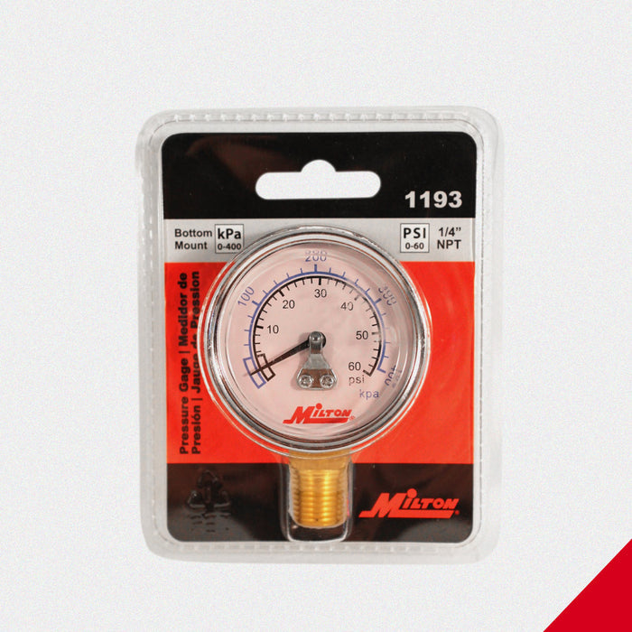 1/4" NPT Pressure Dial Gauge