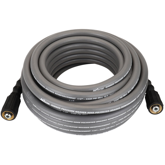 1/4" x 50' Poly Braided  Pressure Washer Hose Assembly - M22 Connections