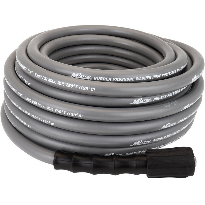 1/4" x 50' Poly Braided  Pressure Washer Hose Assembly - M22 Connections