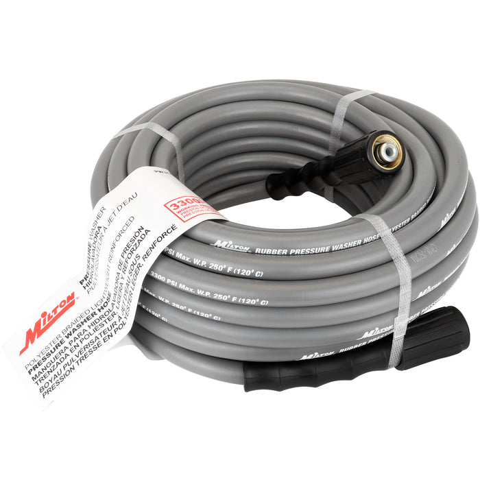 1/4" x 50' Poly Braided  Pressure Washer Hose Assembly - M22 Connections