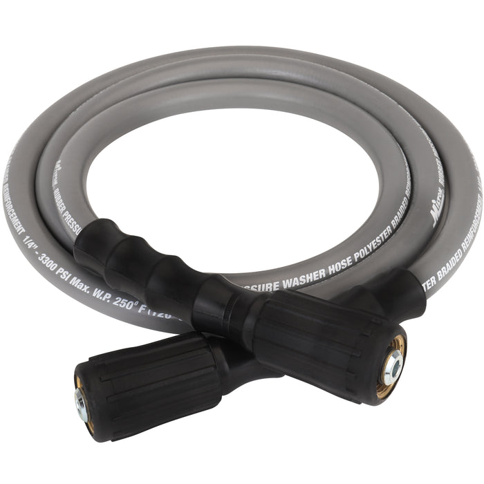 1/4" x 6' Poly Braided Pressure Washer Hose Assembly - M22 Connections