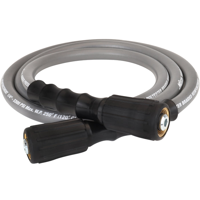 1/4" x 6' Poly Braided Pressure Washer Hose Assembly - M22 Connections