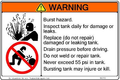 1449162 | McNeilus | SIGN,SAFE,WARN,WATER TNK BURST