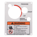 McNeilus 1449164 – Sign, Safe, Warn, Water Tank Regultr