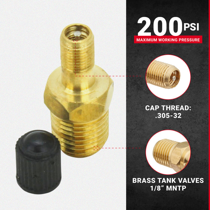 1/8" MNPT Male Tank Valve