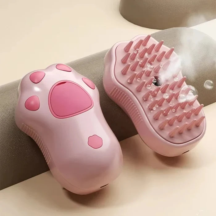 3-in-1 Steam Pet Grooming Brush for Dogs & Cats | Spray Massage Comb