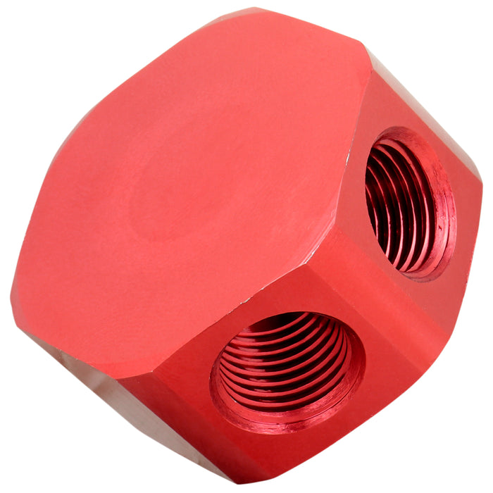 3-Way Air Manifold, 3/8" FNPT inlet/outlet Aluminum Industrial Flat Hex Air Line Splitter