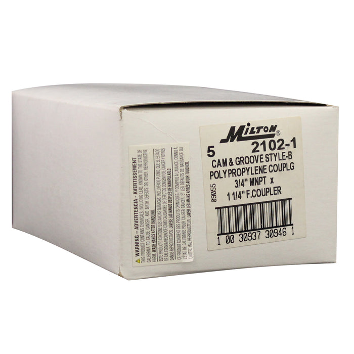 3/4" MNPT B-Style Cam and Groove Coupler (Box of 5)