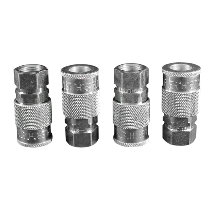 3/8" FNPT H-Style Coupler - 4-Pieces