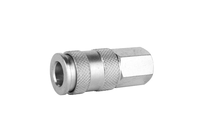 3/8" FNPT High Flow (V-Style) Quick-Connect Steel Coupler (Box of 10)