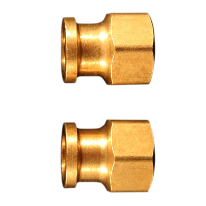 3/8" FNPT x 1/4" FNPT Hex Coupling Hose Fitting