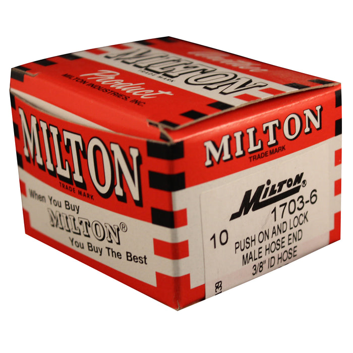 3/8" MNPT 3/8" ID Push-on and Lock Fitting (Box of 10)