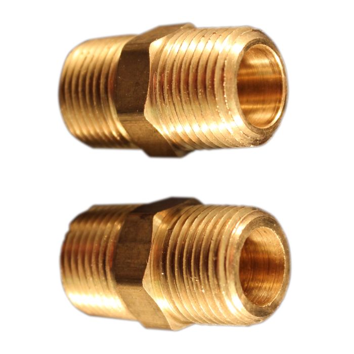 3/8" MNPT Hex Nipple Hose Fitting
