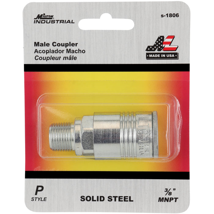 3/8" MNPT P-Style Coupler