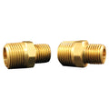 3/8" MNPT x 1/4" MNPT Hex Nipple Hose Fitting